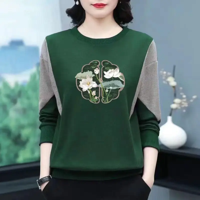 New Chinese Style Fleece Lined Thick Long Sleeve Sweatshirt Mommy Clothes Inner Wear Warm Base Shirt Top for Middle-Aged Women
New Chinese Style Fleece Lined Thick Long Sleeve Sweatshirt Mommy Clothes Inner Wear Warm Base Shirt Top for Middle-Aged Women