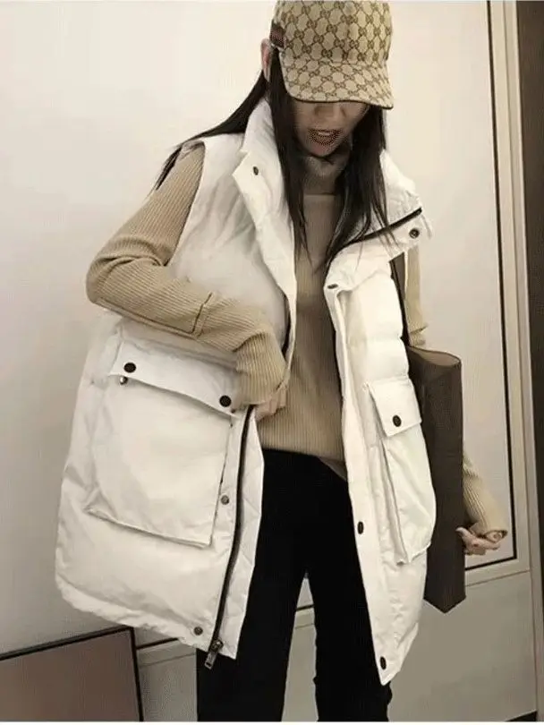 Autumn and Winter New Women's Down Cotton Vest Loose Commuting Windproof Standing Collar Oversized Vest
Autumn and Winter New Women's Down Cotton Vest Loose Commuting Windproof Standing Collar Oversized Vest