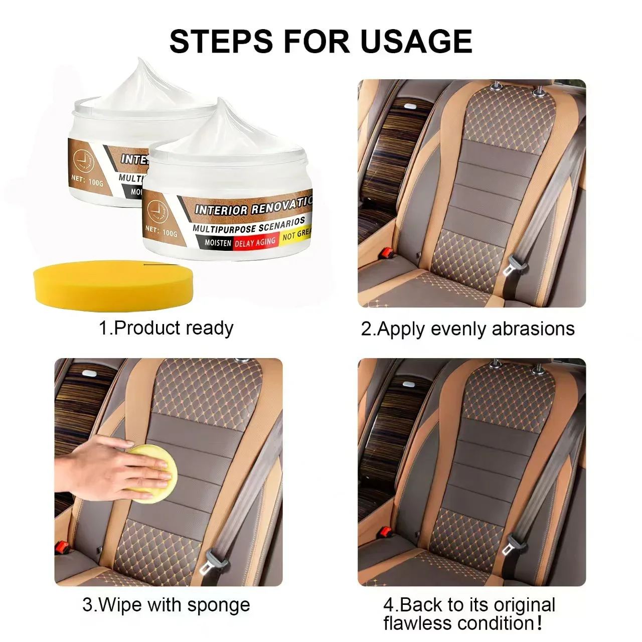 YQC16 Многоцелевой крем для ухода за автомобилем, восстановитель искусственной кожи и пластика для сидений, приборной панели и обновления шин, чистка салона автомобиля R
YQC16 Многоцелевой крем для ухода за автомобилем, восстановитель искусственной кожи и пластика для сидений, приборной панели и обновления шин, чистка салона автомобиля R