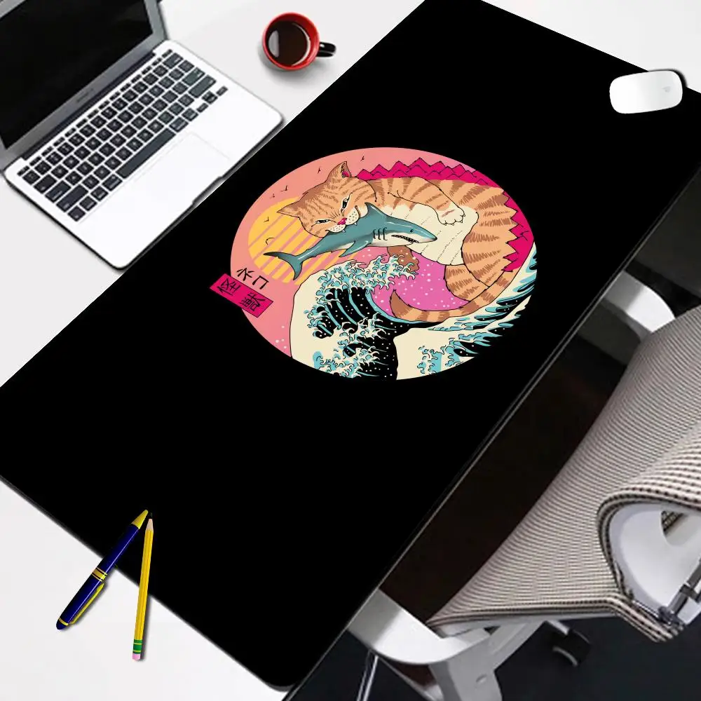 Black Mouse Pads Japan Samurai Cat Table Mats Computer Mousepad Company Big Desk Pad 100x50cm Large Gamer Mousepads Mouse Mat
Black Mouse Pads Japan Samurai Cat Table Mats Computer Mousepad Company Big Desk Pad 100x50cm Large Gamer Mousepads Mouse Mat