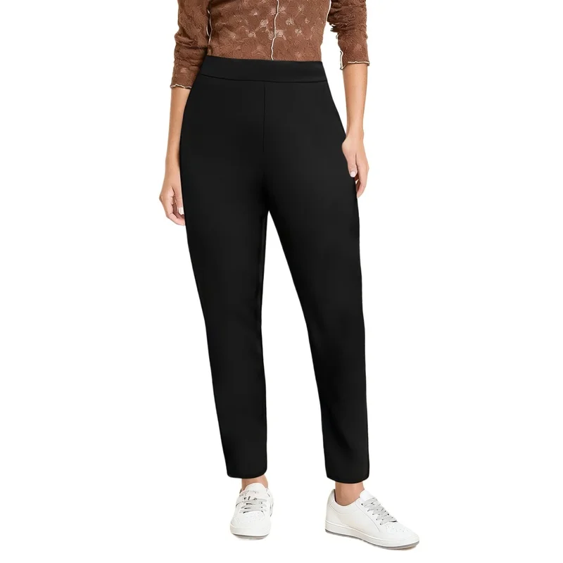 2026 Plus Size Black Elastic Skinny Trousers Modern Commute Style
2026 Plus Size Black Elastic Skinny Trousers Modern Commute Style