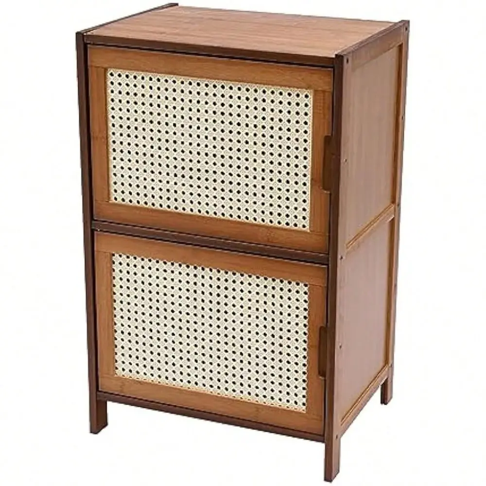 LINSIE 2Tier Bamboo Rattan Nightstand, Modern Bedside Table Multipurpose Storage Cabinet For Bedroom Living Room Dark Brown The
LINSIE 2Tier Bamboo Rattan Nightstand, Modern Bedside Table Multipurpose Storage Cabinet For Bedroom Living Room Dark Brown The