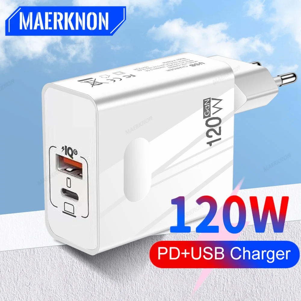 120W GaN USB Charger PD Fast Charging For iPhone 14 13 Samsung Xiaomi Adapter Quick Charge QC4.0 3.0 Mobile Phone USB-C Charger
120W GaN USB Charger PD Fast Charging For iPhone 14 13 Samsung Xiaomi Adapter Quick Charge QC4.0 3.0 Mobile Phone USB-C Charger