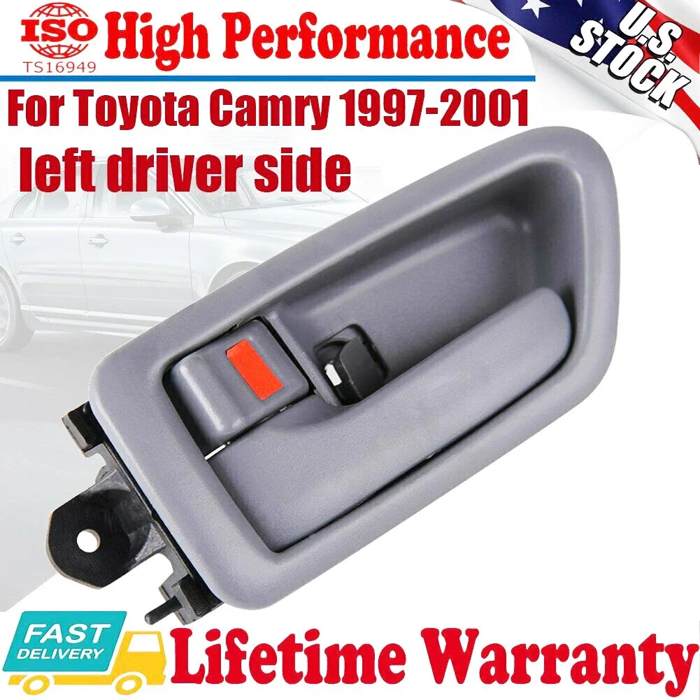 Inner Inside Door Handle driver side left Gray for Toyota Camry 1997-2001 2.2-3L
Inner Inside Door Handle driver side left Gray for Toyota Camry 1997-2001 2.2-3L