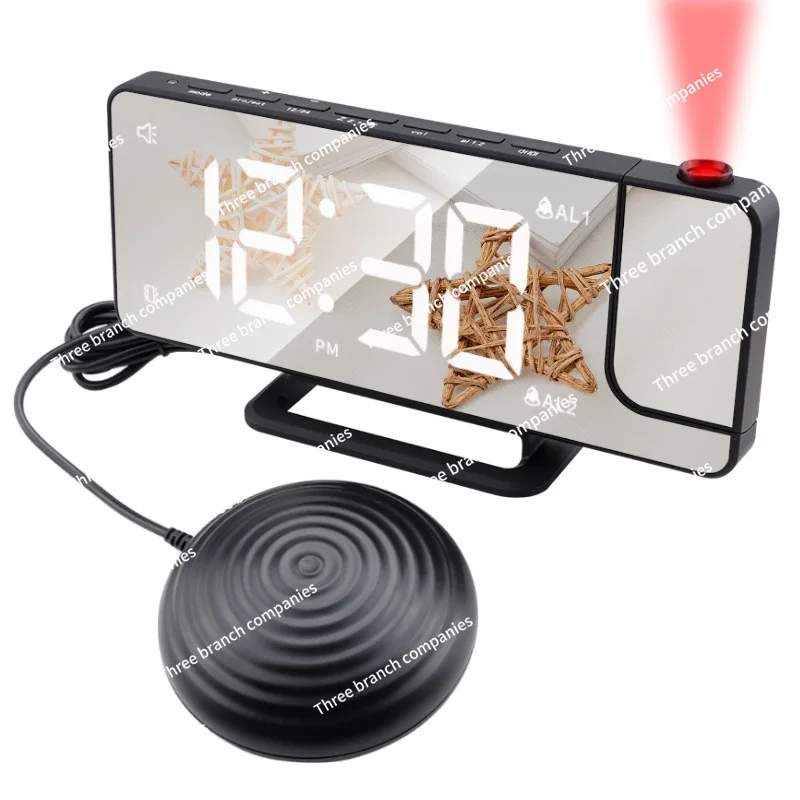 Automatic Photosensitive USB Charging Powerful Vibration Alarm Clock LED Mirror Projection Clock Vibration Clock
Automatic Photosensitive USB Charging Powerful Vibration Alarm Clock LED Mirror Projection Clock Vibration Clock