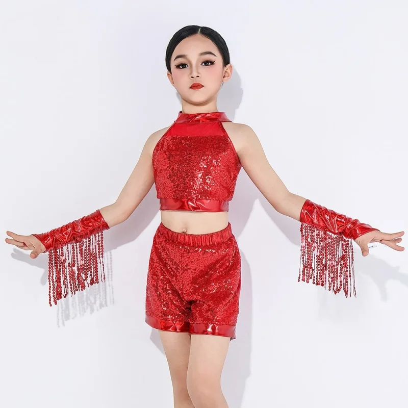 Kids Clothes Fashion Clothing Girls Children's Latin Stage Performance Costumes Party Suit Sequins Tassels Dance Wear Set
Kids Clothes Fashion Clothing Girls Children's Latin Stage Performance Costumes Party Suit Sequins Tassels Dance Wear Set