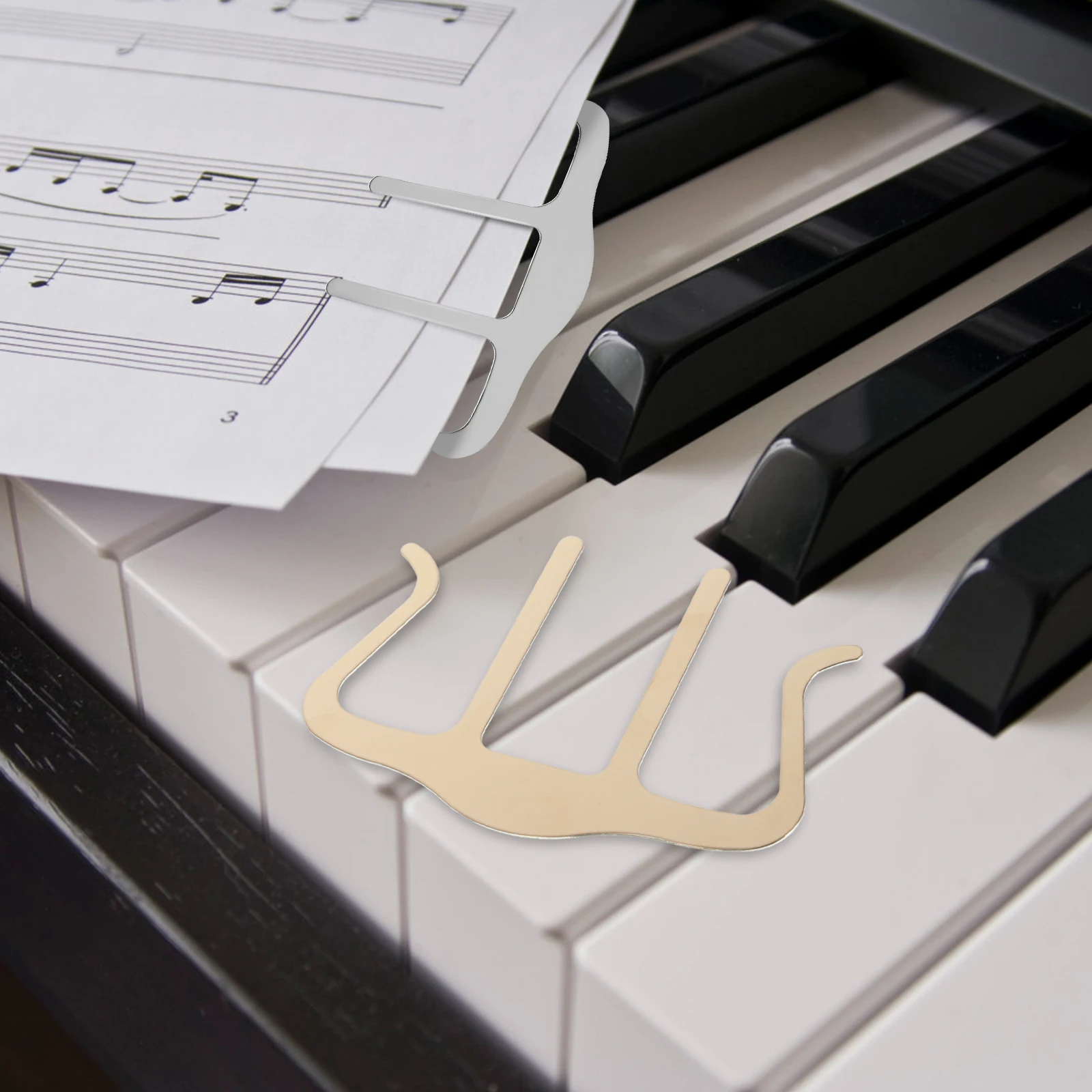 2 Pcs Piano Score Clip Music Paper Clips Page Book Optional Organizer for Notation
2 Pcs Piano Score Clip Music Paper Clips Page Book Optional Organizer for Notation