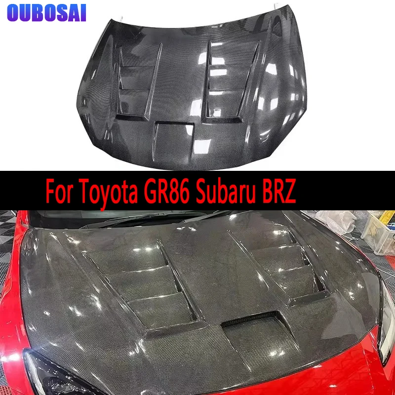 For Toyota GR86 Subaru BRZ Carbon Fiber Hood Engine Cover Hood Car Headliner Hood Cutout Cooling Front body kit
For Toyota GR86 Subaru BRZ Carbon Fiber Hood Engine Cover Hood Car Headliner Hood Cutout Cooling Front body kit