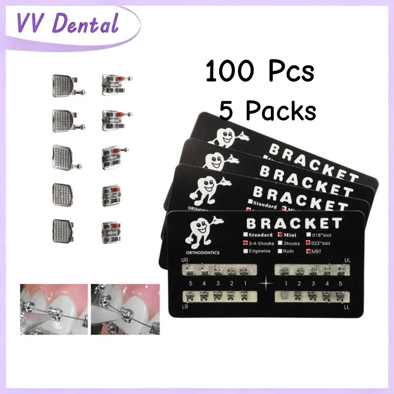 VV Dental 5 Set Dental Orthodontics Brackets Roth MBT 022 345Hooks Teeth Braces Orthodontics Instruments for Teeth Treatment
VV Dental 5 Set Dental Orthodontics Brackets Roth MBT 022 345Hooks Teeth Braces Orthodontics Instruments for Teeth Treatment