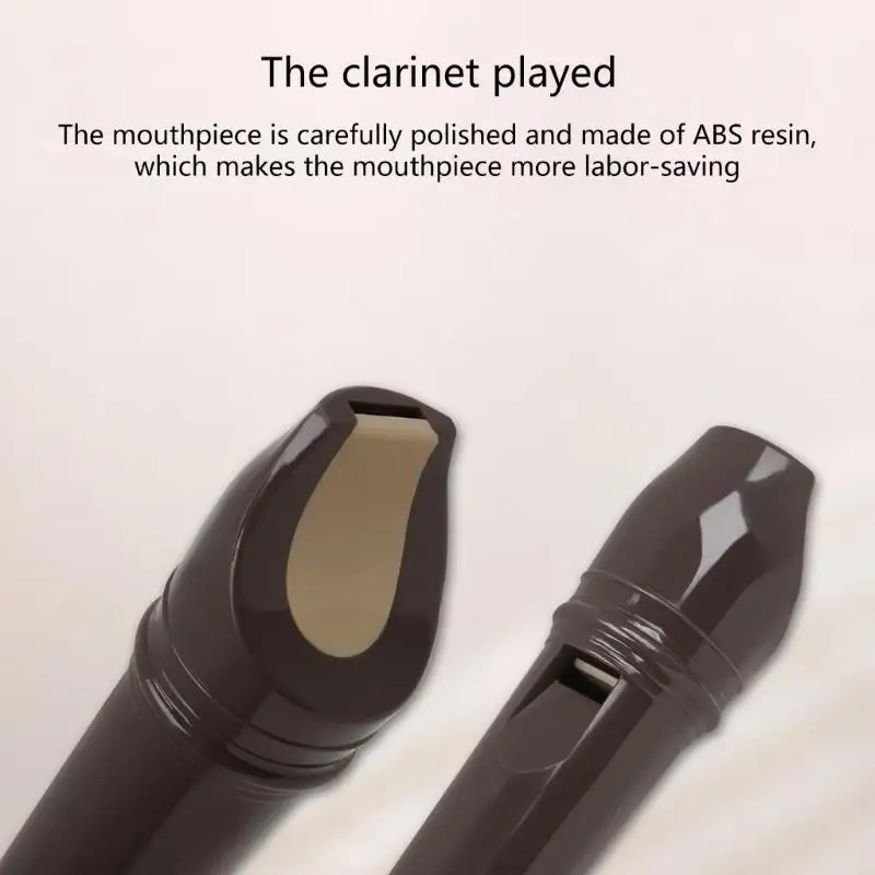 R6FE Professional Treble Flute 8-Hole Soprano Recorder Clarinet with Cleaning Rod Woodwind Instruments for Beginner Student
R6FE Professional Treble Flute 8-Hole Soprano Recorder Clarinet with Cleaning Rod Woodwind Instruments for Beginner Student