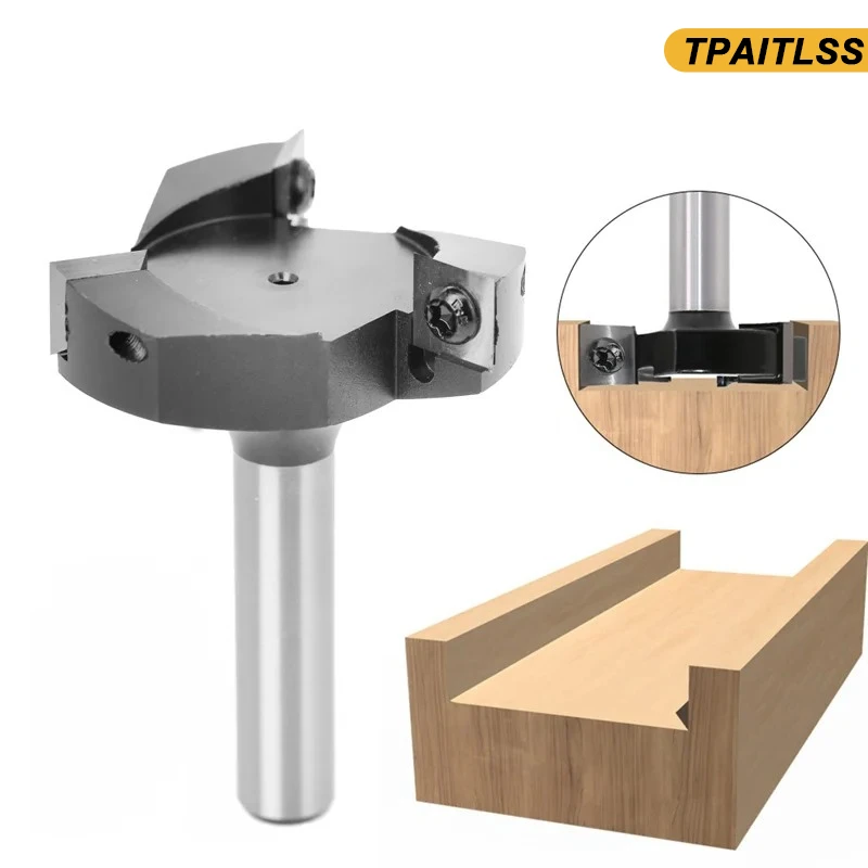 3 Flutes 8mm 12mm 1/2 Shank Planing Bits Face End Milling Cutter Insert-Style Spoilboard CNC Surfacing Router Bits for Wood
3 Flutes 8mm 12mm 1/2 Shank Planing Bits Face End Milling Cutter Insert-Style Spoilboard CNC Surfacing Router Bits for Wood