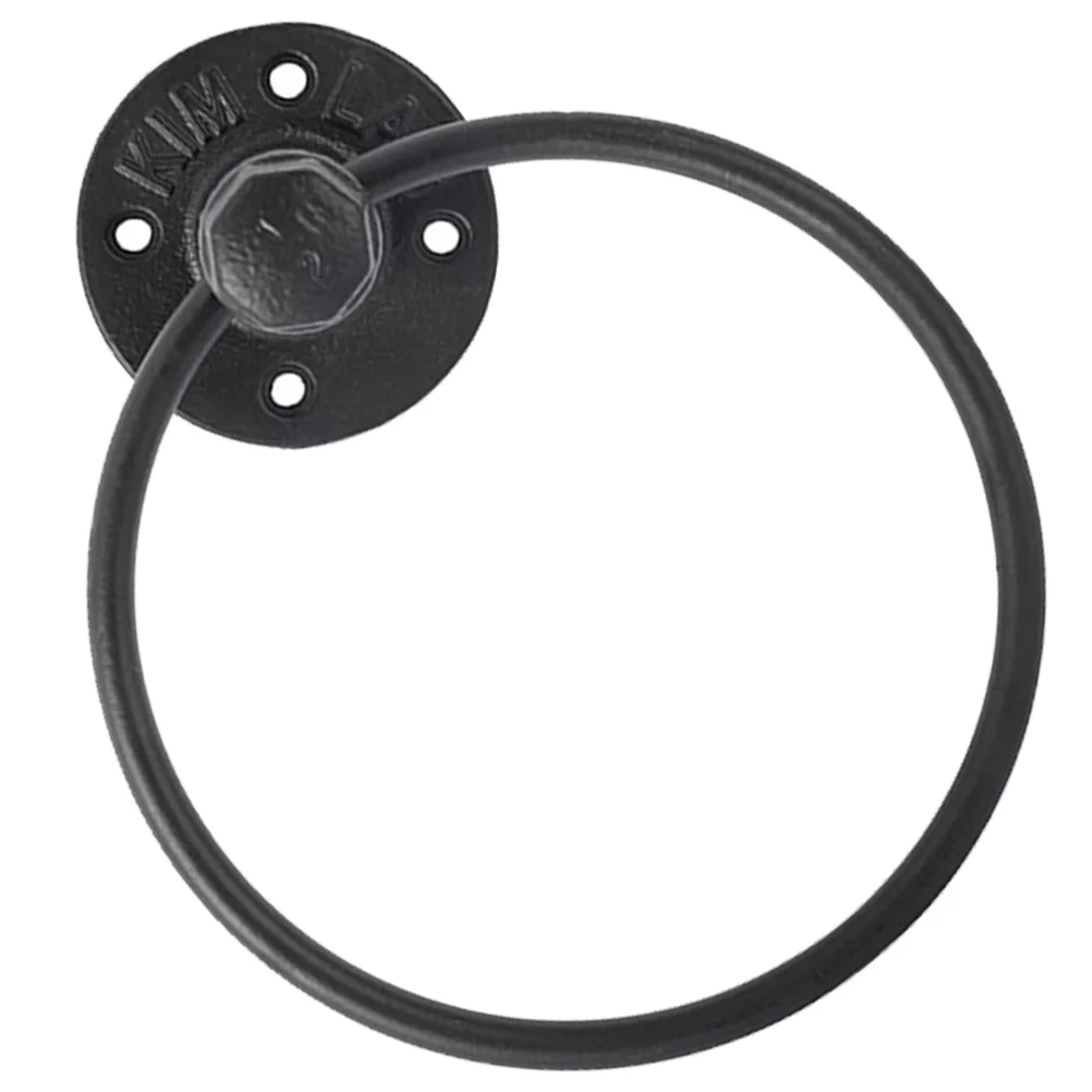 Wrought Iron Towel Hanging Ring Wall Mounted Holder Guest Bathroom Essentials Rack Organizer For Black
Wrought Iron Towel Hanging Ring Wall Mounted Holder Guest Bathroom Essentials Rack Organizer For Black