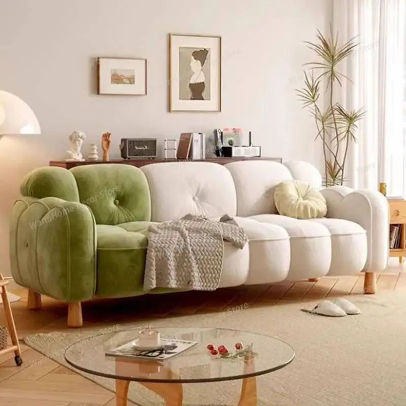 Modern Nordic Small Sofa Elegant Foam Fancy Designer White Sofa Puffs Economic European Muebles Para Dormitorio Home Furniture
Modern Nordic Small Sofa Elegant Foam Fancy Designer White Sofa Puffs Economic European Muebles Para Dormitorio Home Furniture