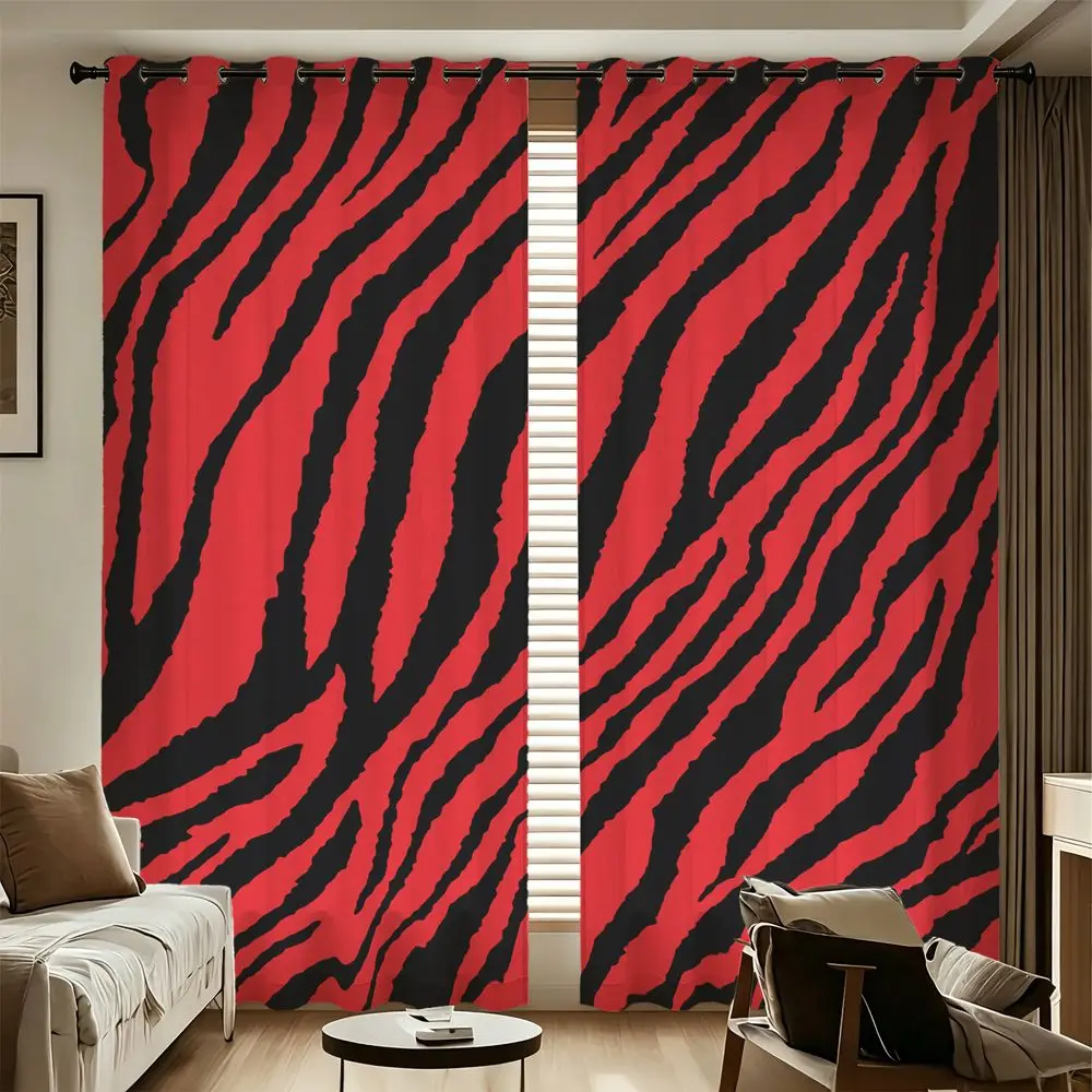 Zebra Stripe Printed Curtains 2 Panels Darkening Curtains Light Blocking Rate 85% Decoration Curtains for Adult Living Room
Zebra Stripe Printed Curtains 2 Panels Darkening Curtains Light Blocking Rate 85% Decoration Curtains for Adult Living Room