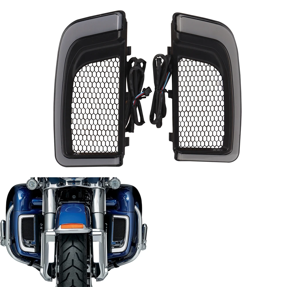 Motorcycle LED Fairing Lower Grills Light For Touring 14-19 CVO Street Glide Electra Road Glide Ultra FLHTK Ultra Limited
Motorcycle LED Fairing Lower Grills Light For Touring 14-19 CVO Street Glide Electra Road Glide Ultra FLHTK Ultra Limited