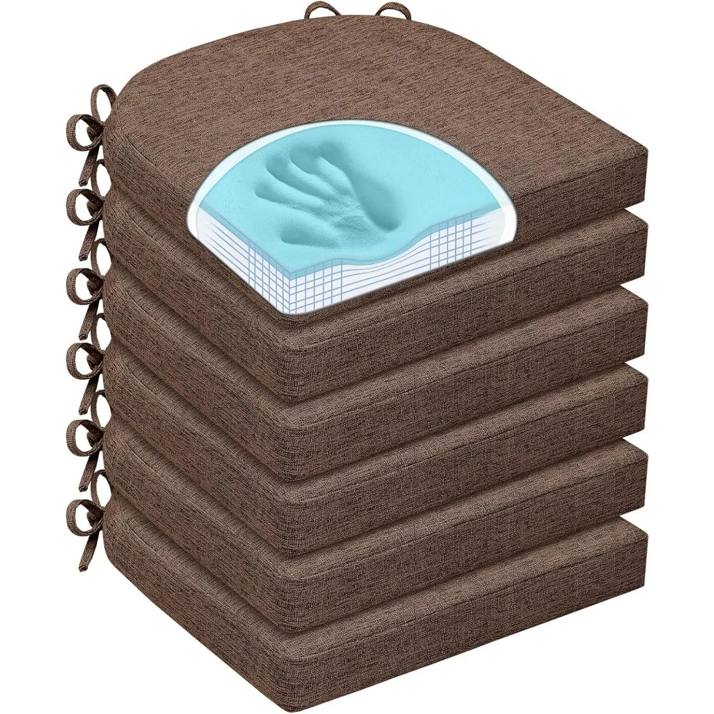 chair cushions for dining chairs, non slip chair pads with ties and washable covers, memory foam kitchen chair cushions set of 6
chair cushions for dining chairs, non slip chair pads with ties and washable covers, memory foam kitchen chair cushions set of 6