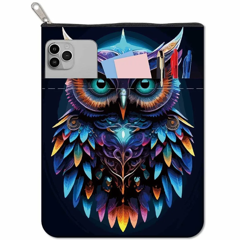 Printed Polyester Book Storage Zipper Bags Rectangle Gold Color Owl 24x18cm
Printed Polyester Book Storage Zipper Bags Rectangle Gold Color Owl 24x18cm