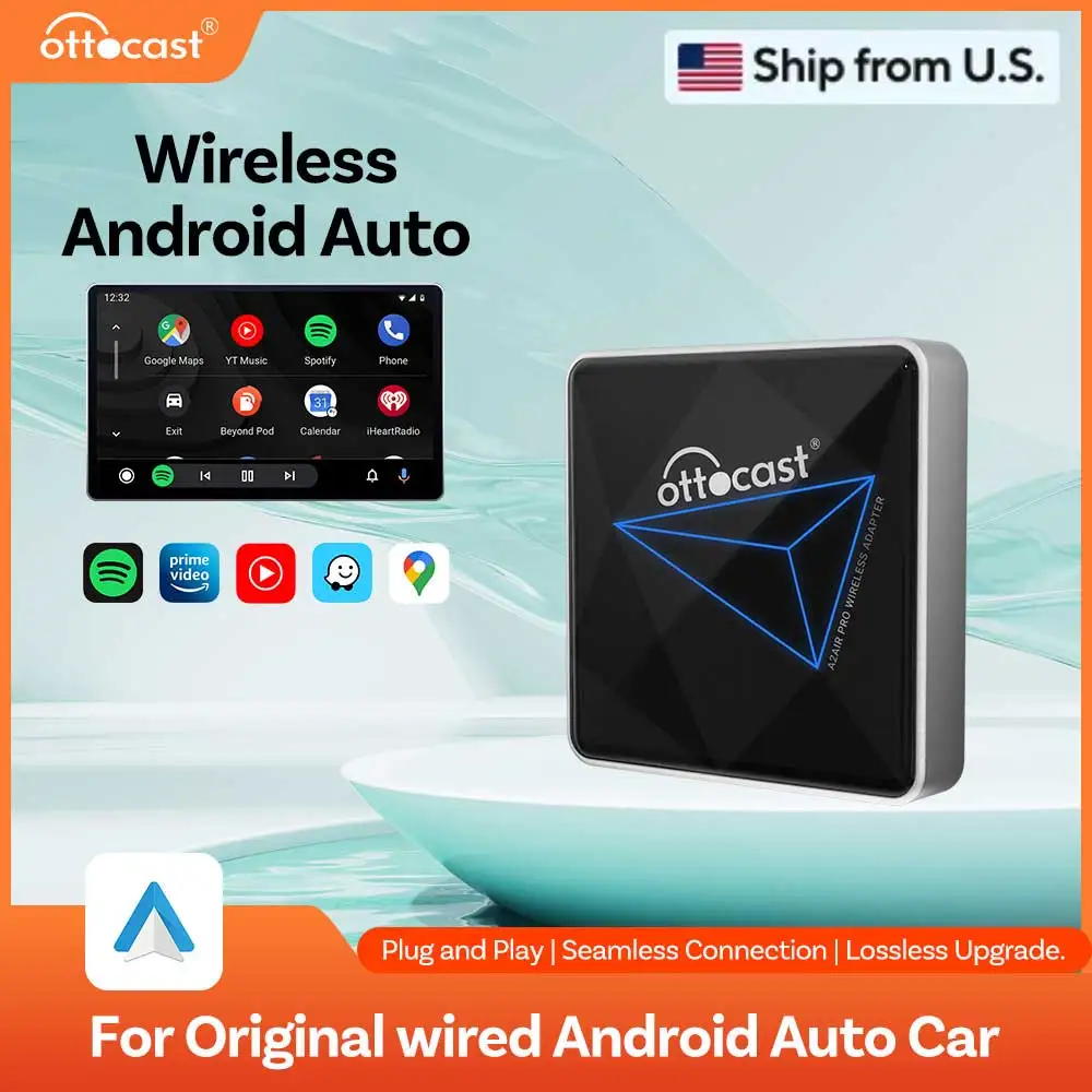 Ottocast A2Air Pro Wireless Android Auto Adapter Quick Connect Auto Pairing One Touch Reset Original Control US Warehouse
Ottocast A2Air Pro Wireless Android Auto Adapter Quick Connect Auto Pairing One Touch Reset Original Control US Warehouse