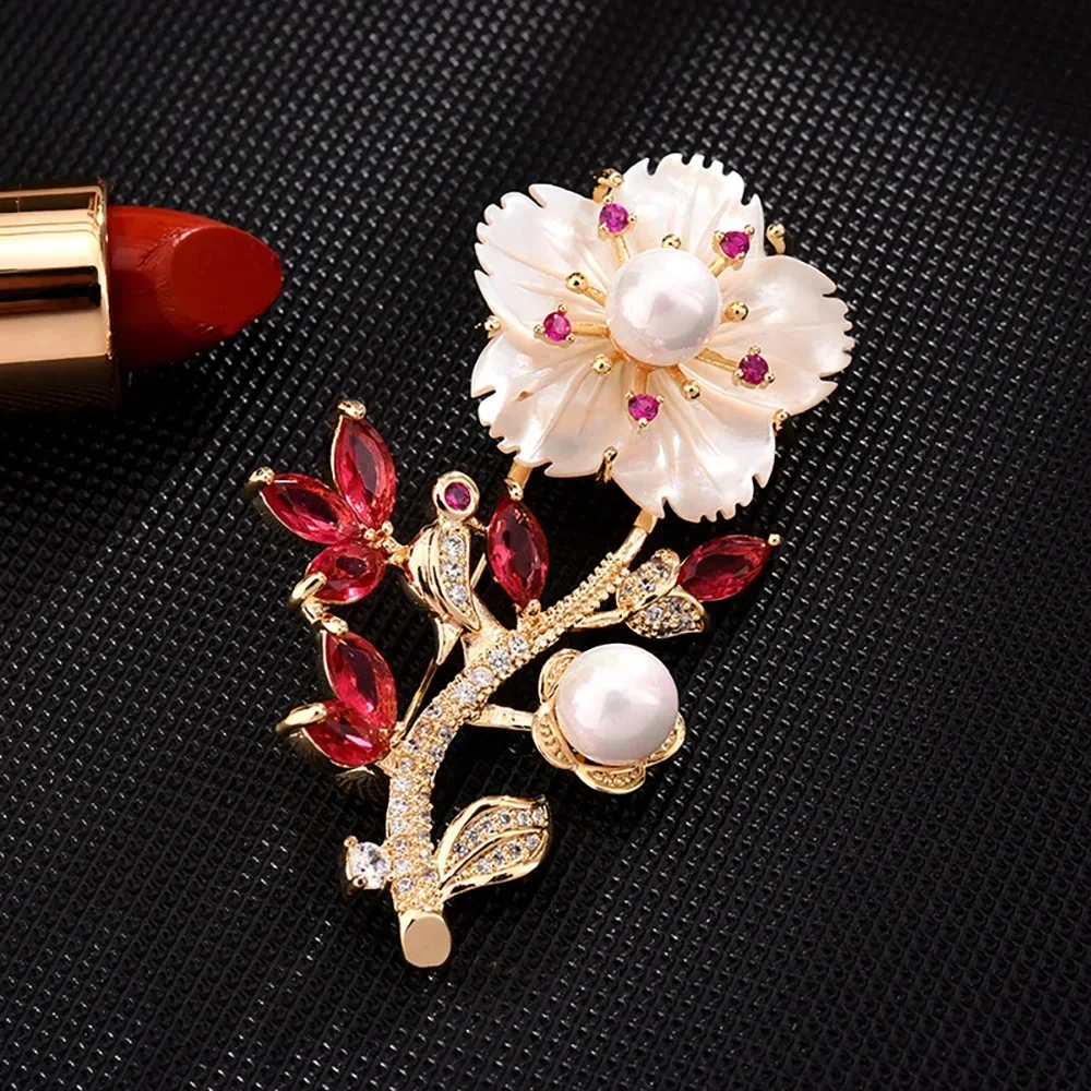Pearl Plum Blossom Brooch for Women Pins Vintage Flower Brooch for Wedding Partyedding Party Gift Direct Selling
Pearl Plum Blossom Brooch for Women Pins Vintage Flower Brooch for Wedding Partyedding Party Gift Direct Selling