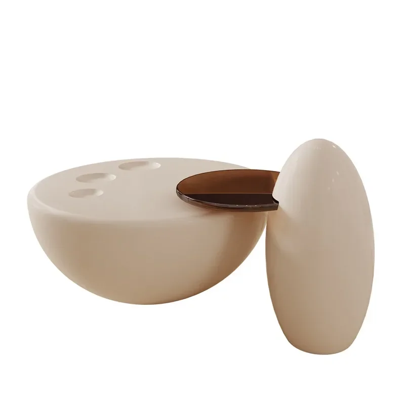 Cream wind coffee table simple modern small apartment living room, designer cat claw round table size combination
Cream wind coffee table simple modern small apartment living room, designer cat claw round table size combination