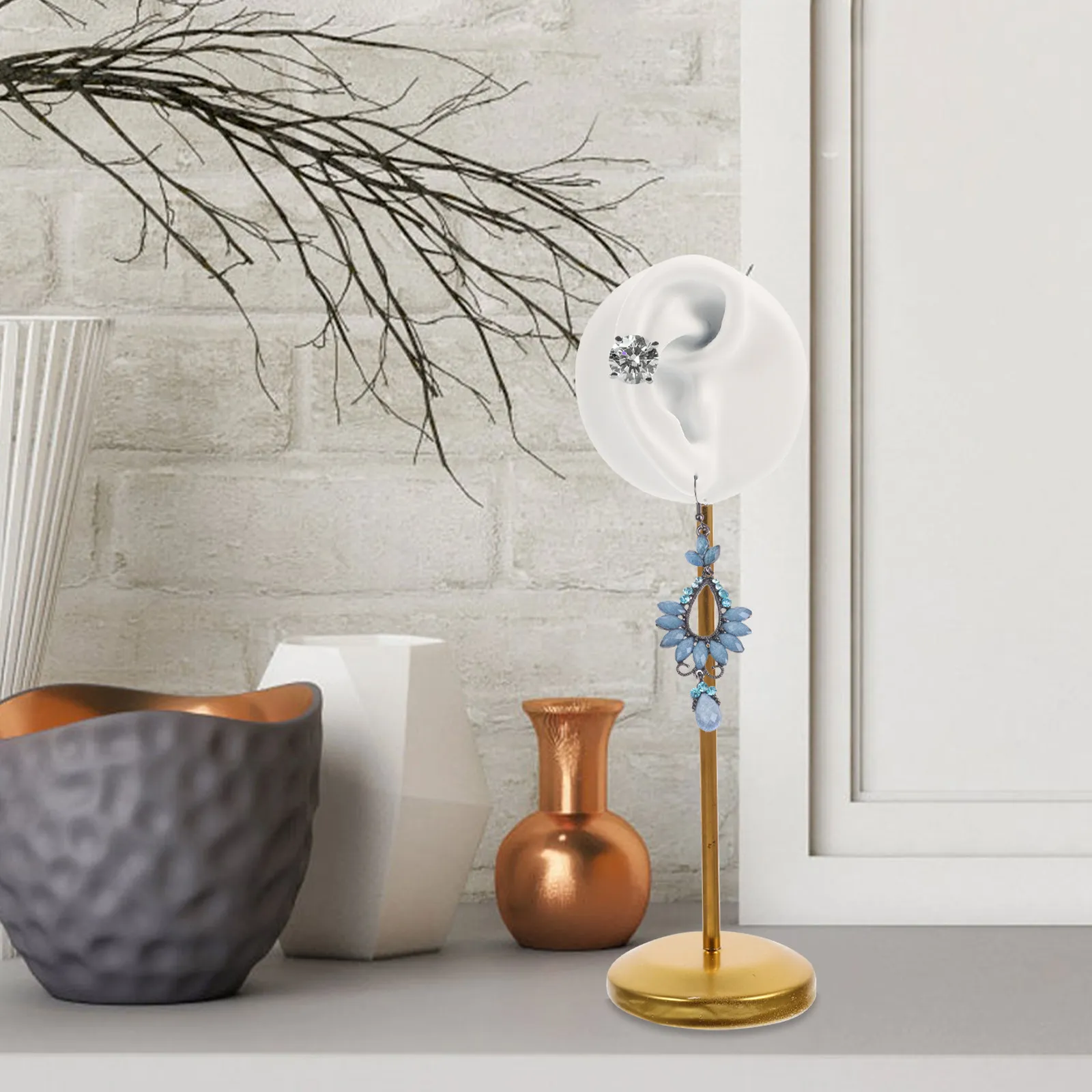 Earrings Display Stand Stylish Simple Design Counter Dresser Jewelry Storage Rack for Earring Organization Clean Tidy Display
Earrings Display Stand Stylish Simple Design Counter Dresser Jewelry Storage Rack for Earring Organization Clean Tidy Display