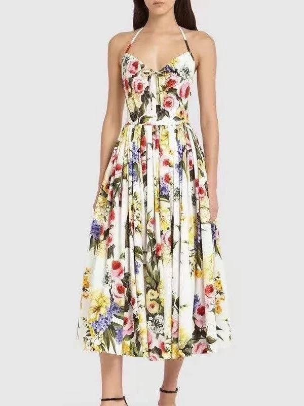 Летнее пляжное платье Ele с принтом, длинное, женское, с завышенной талией, А-силуэт, из хлопка
Летнее пляжное платье Ele с принтом, длинное, женское, с завышенной талией, А-силуэт, из хлопка