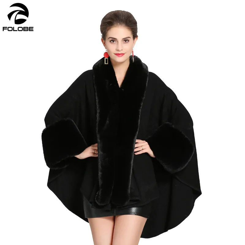 FOLOBE All Match Loose Fitting Fox Fur Collar Fur Cape Cloak Jacket Cashmere Keeps Warm Pure Color Elegant Cloak for Women
FOLOBE All Match Loose Fitting Fox Fur Collar Fur Cape Cloak Jacket Cashmere Keeps Warm Pure Color Elegant Cloak for Women
