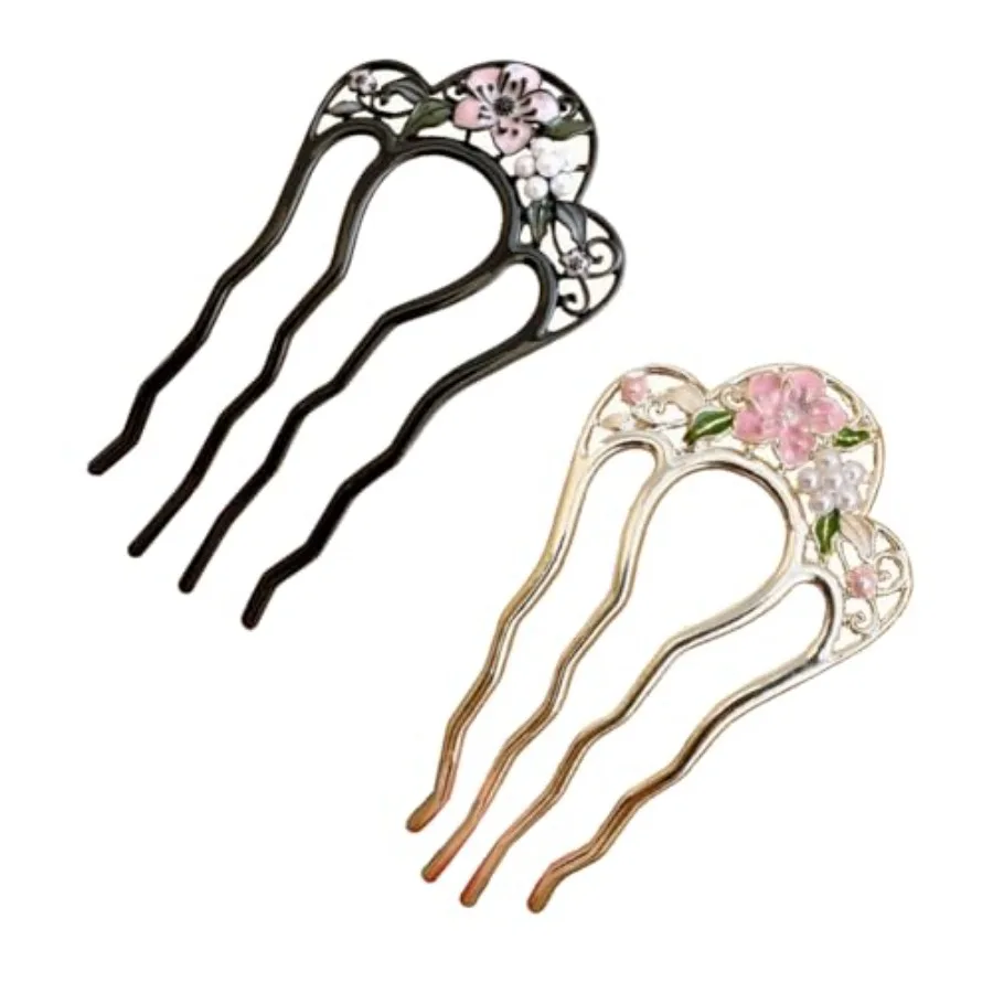 2 Pack Flower Pattern U Shaped Hair Pins for Buns Creative 4 Prong Hair Updo Hair Sticks Metal Teeth Hair Fork Clips Attractive
2 Pack Flower Pattern U Shaped Hair Pins for Buns Creative 4 Prong Hair Updo Hair Sticks Metal Teeth Hair Fork Clips Attractive