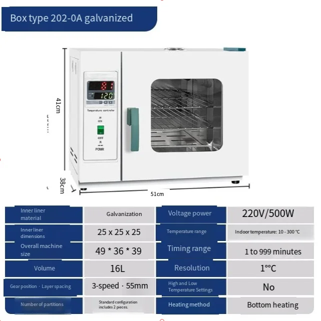 Electric Constant Temperature Drying Oven High Temperature Heating Small Industrial Oven Medical Dryer Laboratory Oven
Electric Constant Temperature Drying Oven High Temperature Heating Small Industrial Oven Medical Dryer Laboratory Oven