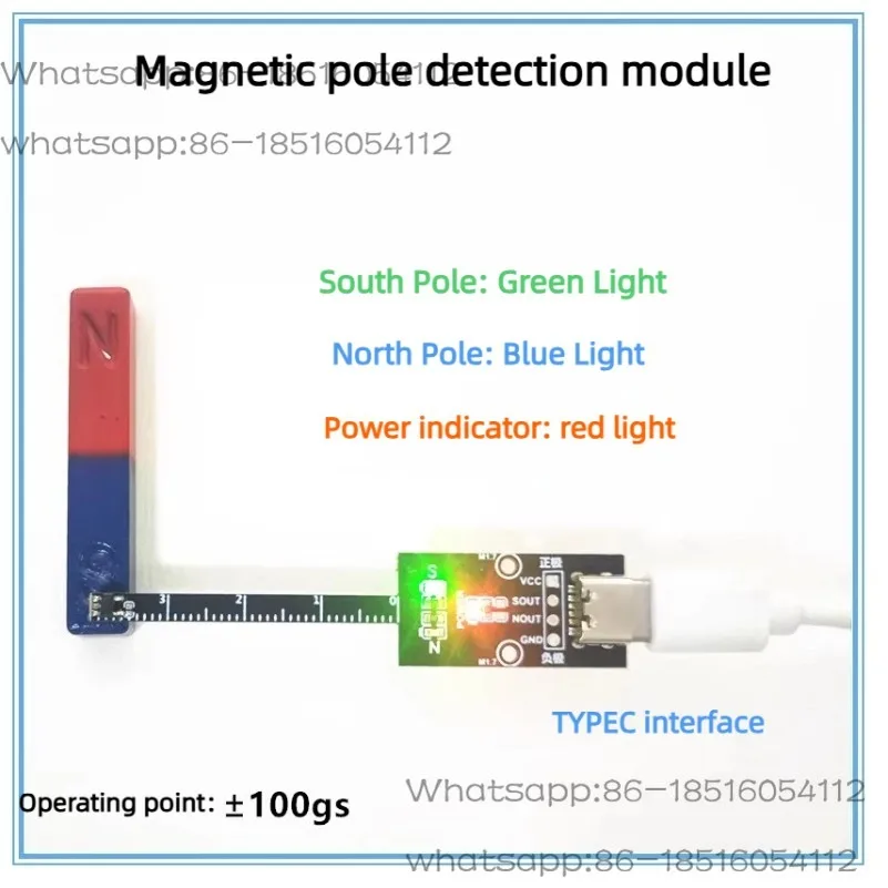 Magnetic Induction Module, Magnetic Pole Detection Pen Module, Hall Module, NS Recognition
Magnetic Induction Module, Magnetic Pole Detection Pen Module, Hall Module, NS Recognition