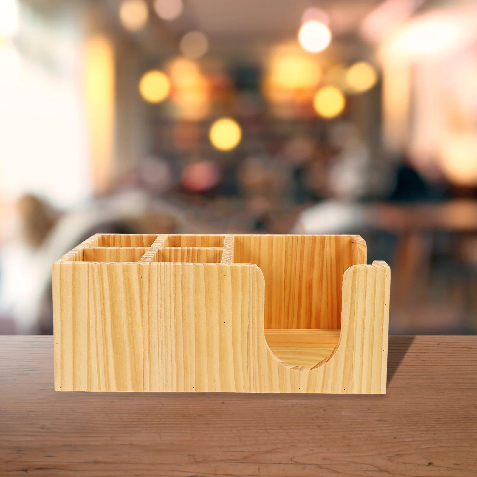 Countertop Coffee Station Organizer Wooden Storage Box for Coffee Syrup Straws Tissues Forks Condiment Container Decor
Countertop Coffee Station Organizer Wooden Storage Box for Coffee Syrup Straws Tissues Forks Condiment Container Decor