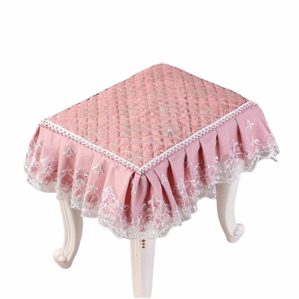 Floral Pattern Makeup Stool Cover Lace Edge Thick Floral Seat Chair Slipcover Dust-proof Washable Stool Cushion Cover
Floral Pattern Makeup Stool Cover Lace Edge Thick Floral Seat Chair Slipcover Dust-proof Washable Stool Cushion Cover