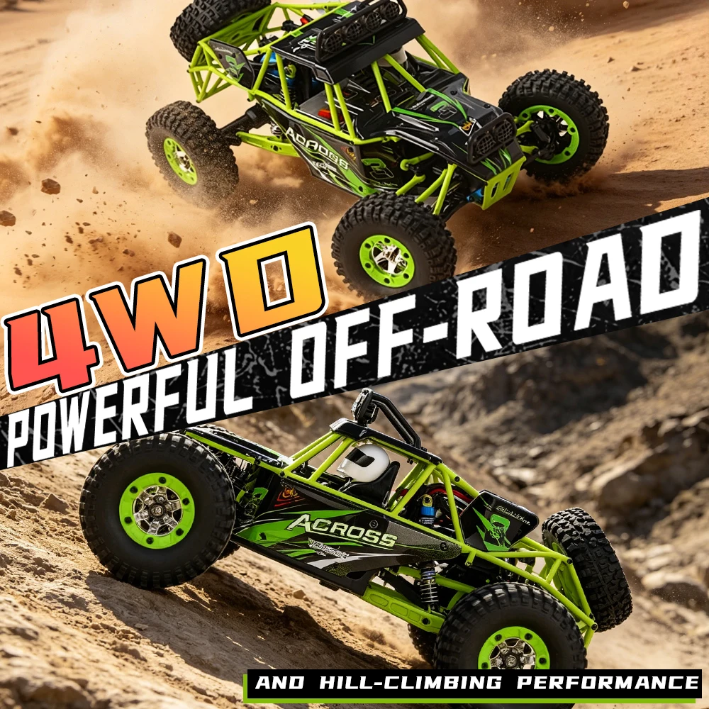 WLtoys 12427 1:12 RC Off-Road Car 4WD 50+KM/H High Speed 2.4G All Terrain Remote Control Truck Toy Gift for Boys Adults New Car
WLtoys 12427 1:12 RC Off-Road Car 4WD 50+KM/H High Speed 2.4G All Terrain Remote Control Truck Toy Gift for Boys Adults New Car