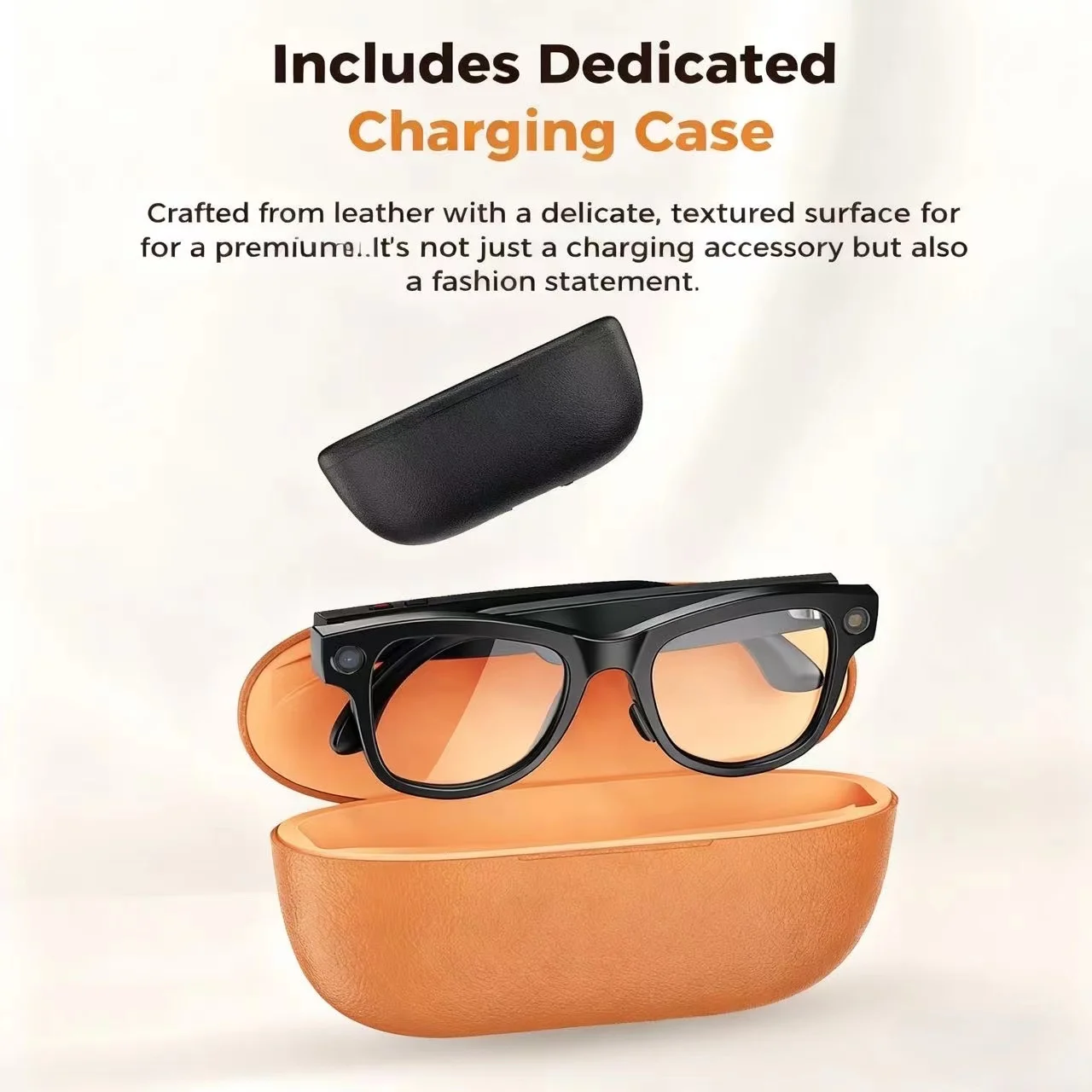 MOGCO Smart AI Glasses, 8MP Camera, Real-time Translation, 3600mAh Charging Case, 43.6g Ultra Lightweight Portable Eyeglasses
MOGCO Smart AI Glasses, 8MP Camera, Real-time Translation, 3600mAh Charging Case, 43.6g Ultra Lightweight Portable Eyeglasses