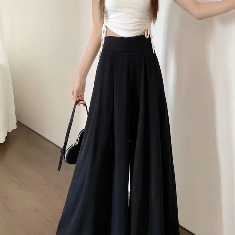 Women High Waist Pleated Super Wide Flowy Draping Casual Suit Skirt Pants
Women High Waist Pleated Super Wide Flowy Draping Casual Suit Skirt Pants