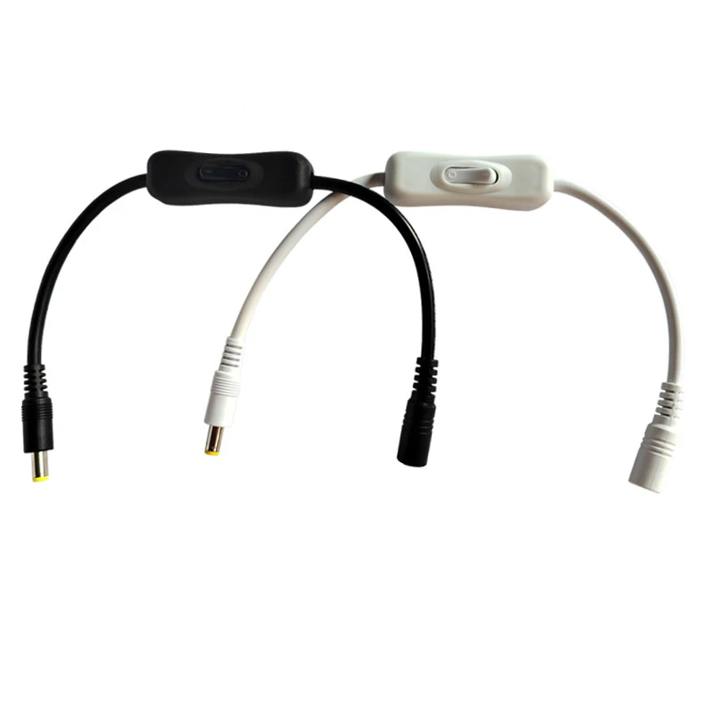 DC 5V 12V Light Switch Female Male DC Connector Power Cable 5.5x2.5mm ON OFF Inline for CCTV LED Strip Light Lamp 304 Switch
DC 5V 12V Light Switch Female Male DC Connector Power Cable 5.5x2.5mm ON OFF Inline for CCTV LED Strip Light Lamp 304 Switch