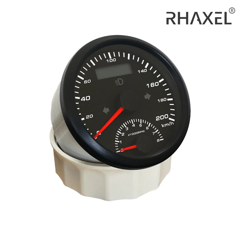 RHAXEL 85mm 125MPH GPS Speedometer Tachometer 0-8000RPM Odometer GPS Antenna Mileage Amber Backlight 12V/24V for Car Sailboat
RHAXEL 85mm 125MPH GPS Speedometer Tachometer 0-8000RPM Odometer GPS Antenna Mileage Amber Backlight 12V/24V for Car Sailboat