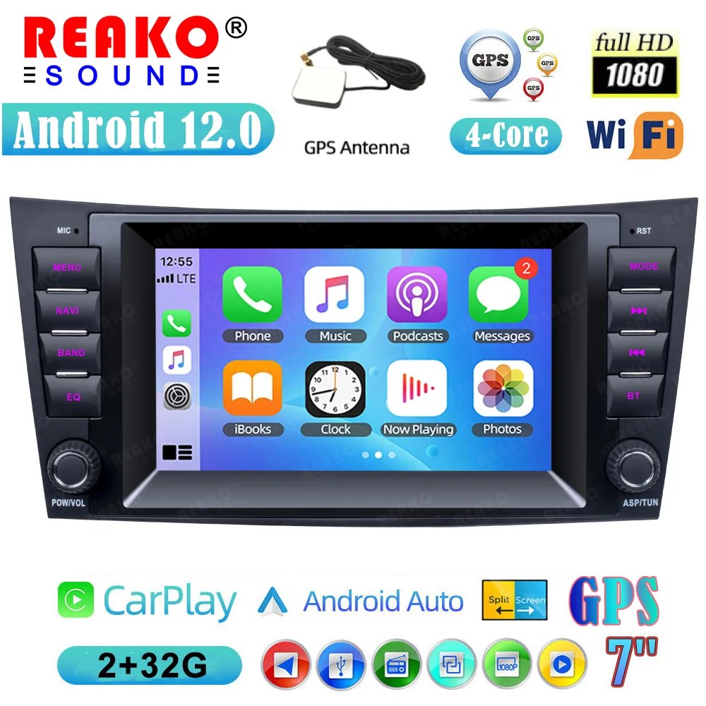 REAKOSOUND 2Din Android Bluetooth Speaker GPS Navigation Carplay Car Video Player For Mercedes Benz E Class W211 RadiosTereo
REAKOSOUND 2Din Android Bluetooth Speaker GPS Navigation Carplay Car Video Player For Mercedes Benz E Class W211 RadiosTereo