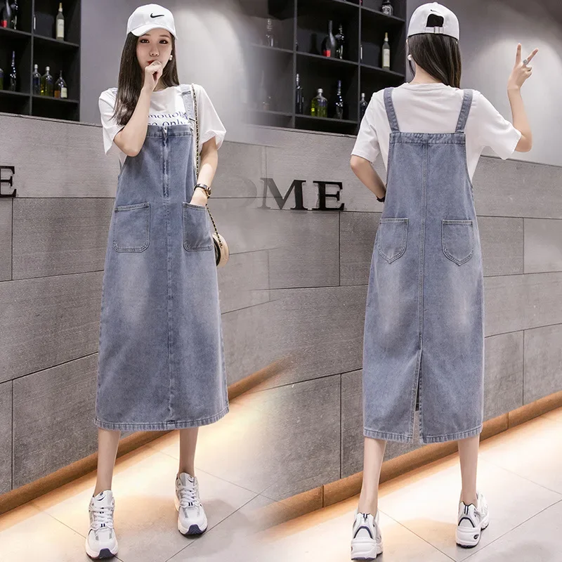 Plus Size Women Practical Pocket Denim Overall Dress Zipper 2025Summer Adjustable Strap Casual Denim Dress A-line Student Outfit
Plus Size Women Practical Pocket Denim Overall Dress Zipper 2025Summer Adjustable Strap Casual Denim Dress A-line Student Outfit