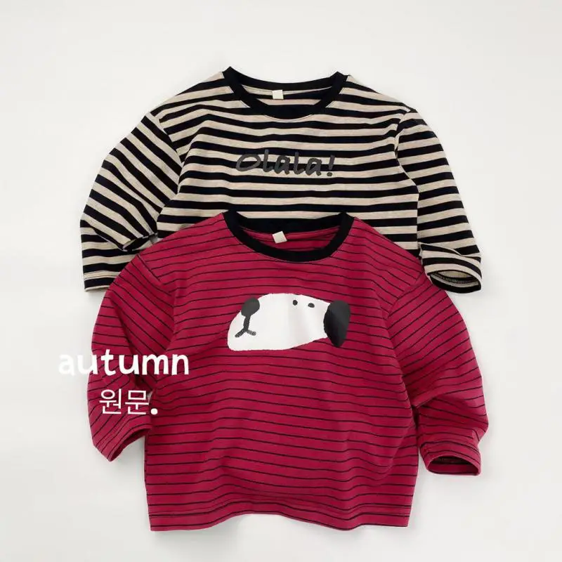 2025 Autumn New Children Long Sleeve Striped T Shirts Cotton Baby Boys Cartoon Print Tops Girls Casual T Shirts Kids Clothes
2025 Autumn New Children Long Sleeve Striped T Shirts Cotton Baby Boys Cartoon Print Tops Girls Casual T Shirts Kids Clothes