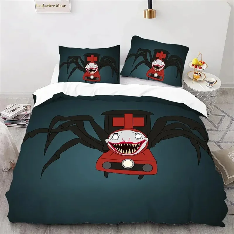 New 3D Printed Game Choo Choo Charles Bedding Sets exquisite bed supplies set duvet cover bed comforter set luxury birthday gift
New 3D Printed Game Choo Choo Charles Bedding Sets exquisite bed supplies set duvet cover bed comforter set luxury birthday gift