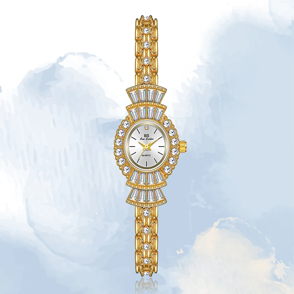 BS Vintage Gold Watch Women's Quartz Watch relogio feminino Vintage-Style Watch High-Quality Women's Wristwatch Gift FA1715
BS Vintage Gold Watch Women's Quartz Watch relogio feminino Vintage-Style Watch High-Quality Women's Wristwatch Gift FA1715