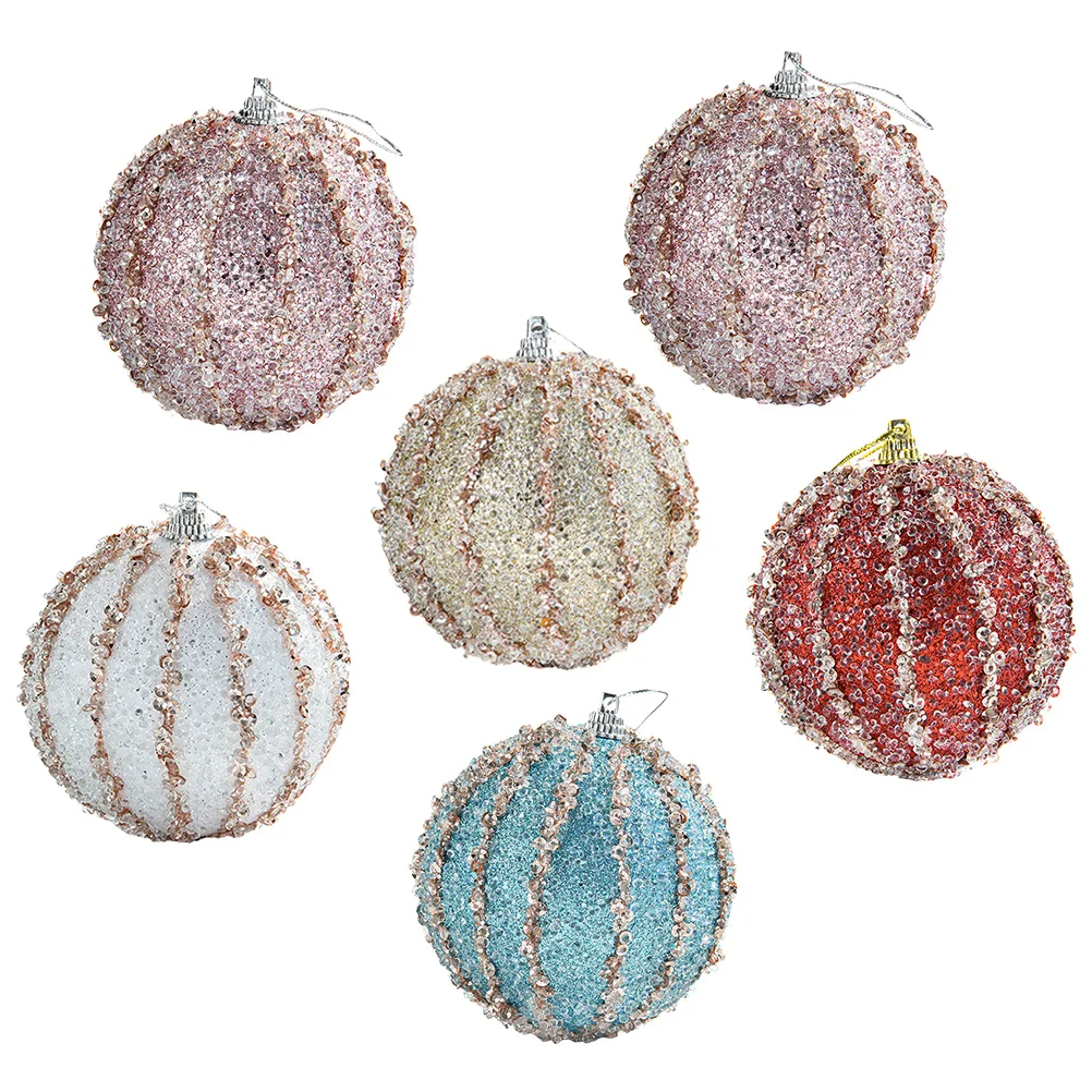 6 Pcs 8cm Christmas Decoration Balls Xmas Tree Hanging naments Foam White Pink Red Blue Colorful
6 Pcs 8cm Christmas Decoration Balls Xmas Tree Hanging naments Foam White Pink Red Blue Colorful