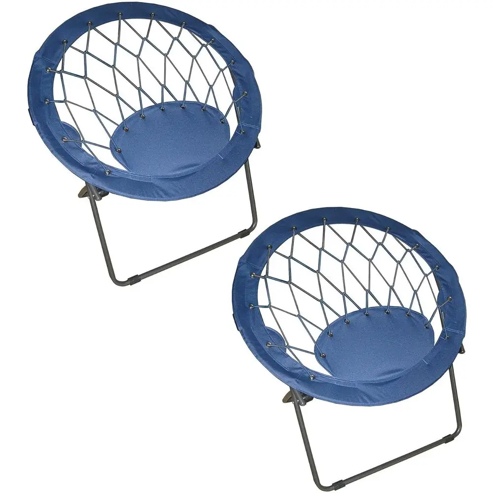 Portable Bungee Steel Folding Chair, Ideal for Dorms, Bedrooms, Accent, Camping, Gaming, Reading, and Studying, Blue (Set of 2)
Portable Bungee Steel Folding Chair, Ideal for Dorms, Bedrooms, Accent, Camping, Gaming, Reading, and Studying, Blue (Set of 2)