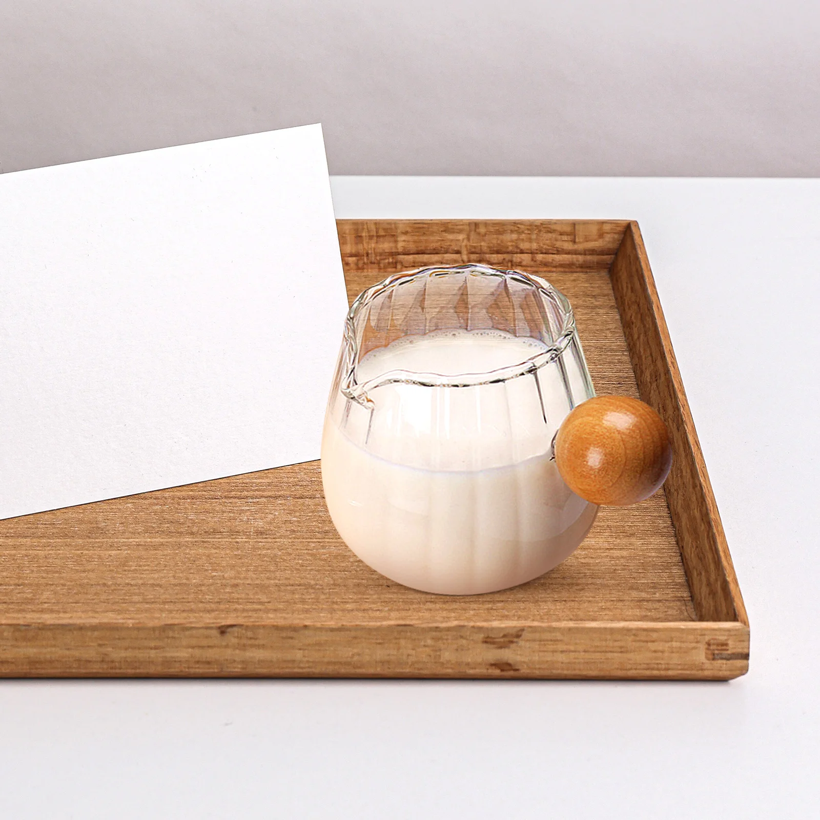 Clear Glass Milk Pitcher 60Ml Mini Coffee Creamer Jar Pour Spout Striped Design Syrup Dispenser For Home Coffee Shop Use Glass
Clear Glass Milk Pitcher 60Ml Mini Coffee Creamer Jar Pour Spout Striped Design Syrup Dispenser For Home Coffee Shop Use Glass