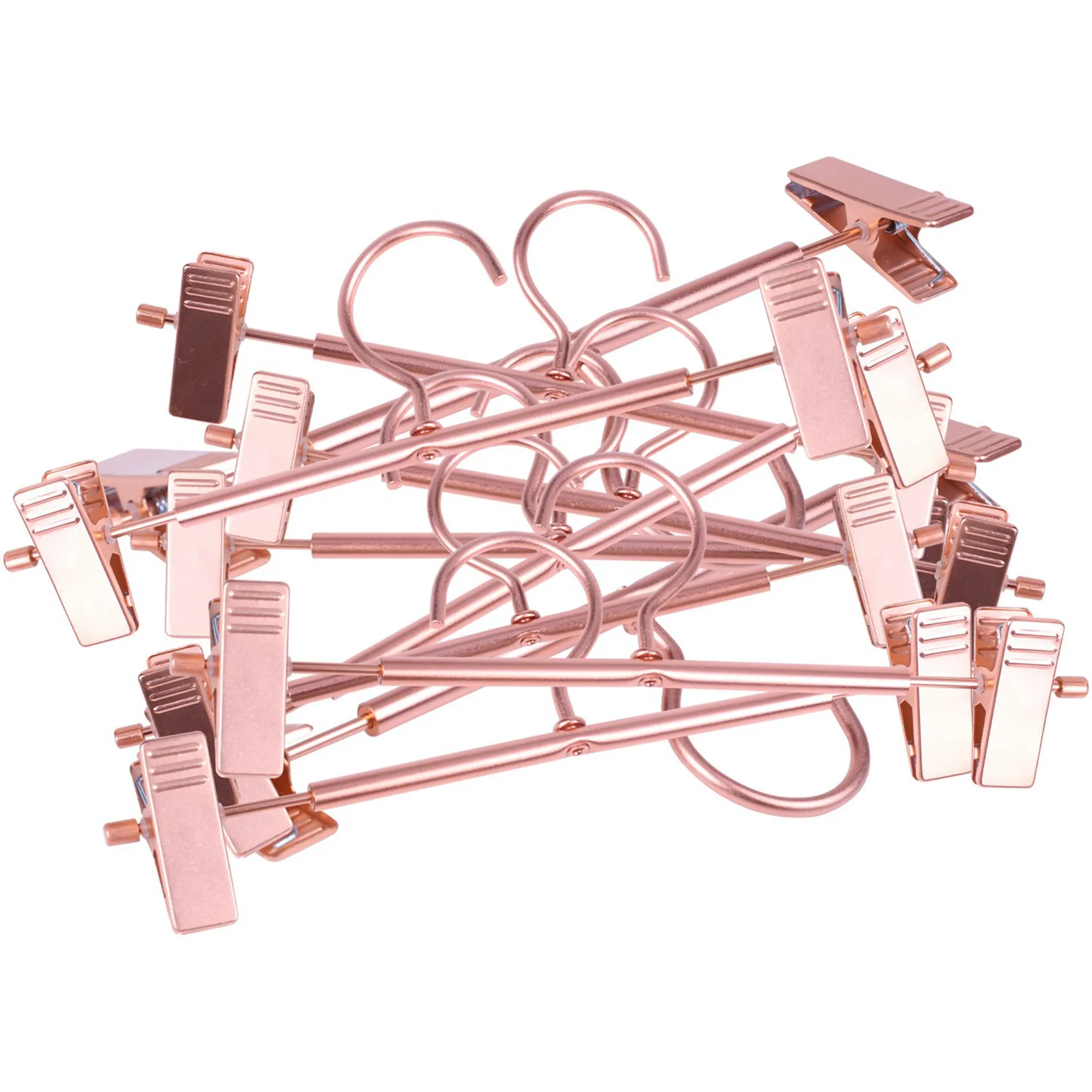 BAAG-20 Pieces Of High-Strength Strong Rose Gold Pants Skirt Bottom Hanger With Clip
BAAG-20 Pieces Of High-Strength Strong Rose Gold Pants Skirt Bottom Hanger With Clip