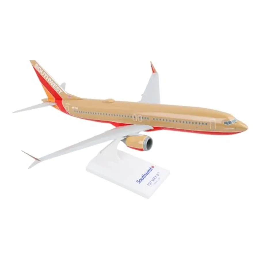 Southwest 737-MAX8 model airplane for display, die-cast metal body with retro blue and red livery, collectible aviation gift
Southwest 737-MAX8 model airplane for display, die-cast metal body with retro blue and red livery, collectible aviation gift