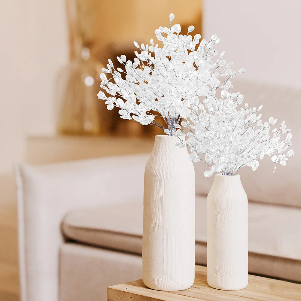 25Pcs Acrylic Flower Picks Artificial Beaded String Stems Wedding Bridal Bouquet Decorations Home Party DIY Flower Branches
25Pcs Acrylic Flower Picks Artificial Beaded String Stems Wedding Bridal Bouquet Decorations Home Party DIY Flower Branches