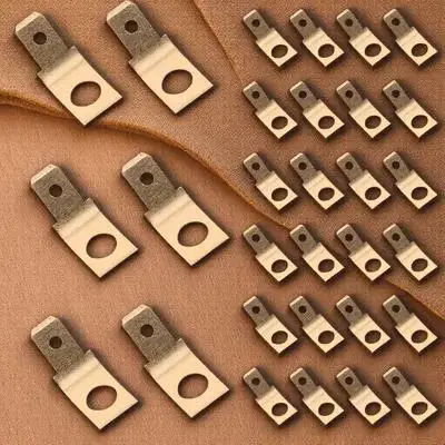 100Pcs Brass Male Spade Connectors High Conductivity Non-Insulated Crimp Electrical Terminals for Automotive Industrial Home
100Pcs Brass Male Spade Connectors High Conductivity Non-Insulated Crimp Electrical Terminals for Automotive Industrial Home