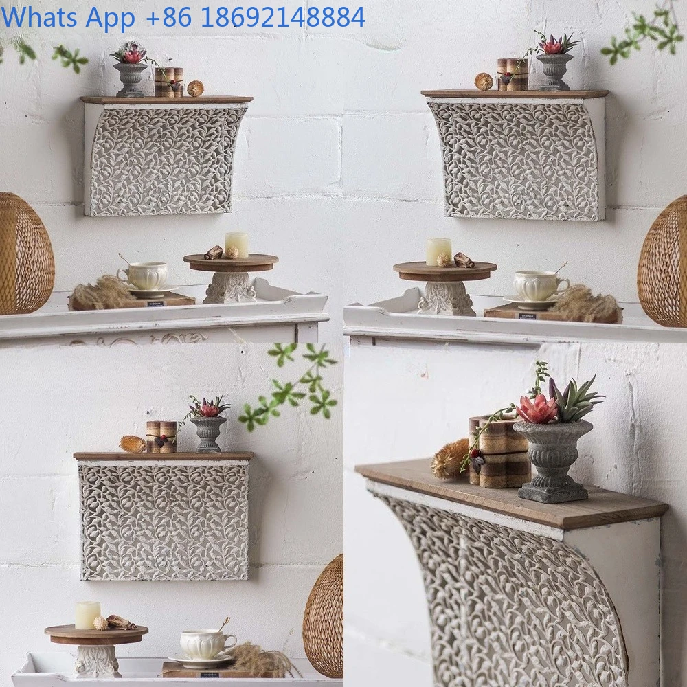 Rustic Iron Wall Shelf with Hollow Carved Design for Outdoor Garden Restaurant Decor Arc Shaped Rack
Rustic Iron Wall Shelf with Hollow Carved Design for Outdoor Garden Restaurant Decor Arc Shaped Rack